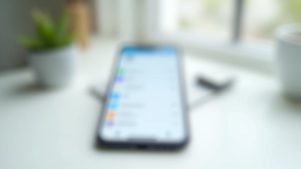 Smartphone screen displaying an email application with inbox, unread messages, and email preview interface
