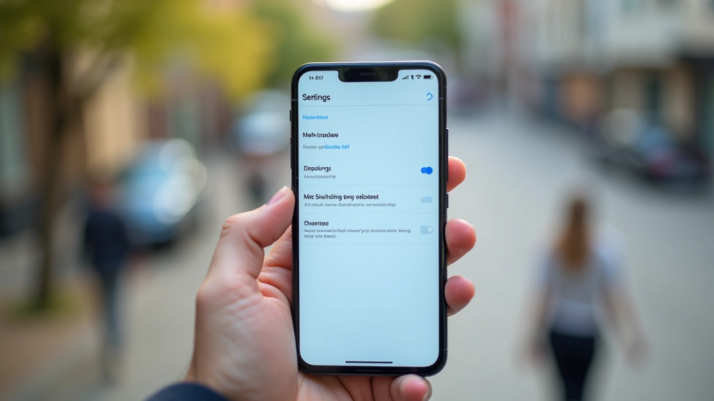 Smartphone displaying the settings menu with software update notifications and security patches available
